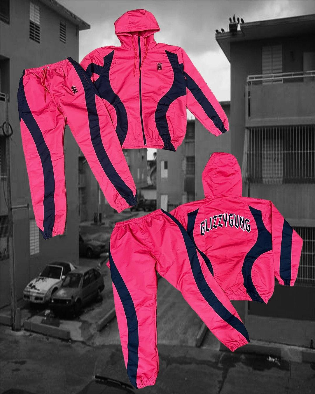 GG “FREE CHIMI” Tracksuit (Red)