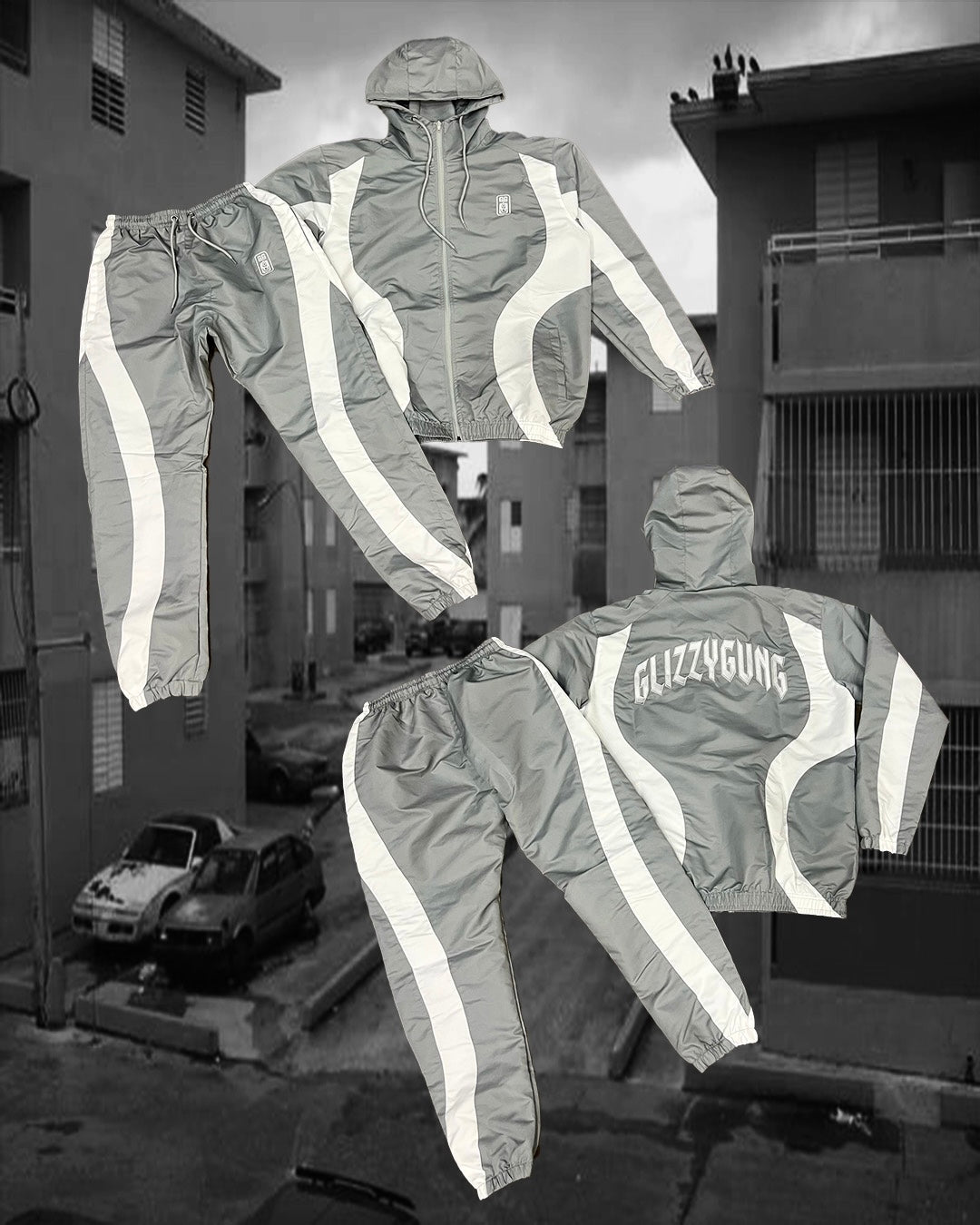 GG “FREE CHIMI” Tracksuit (Gray)