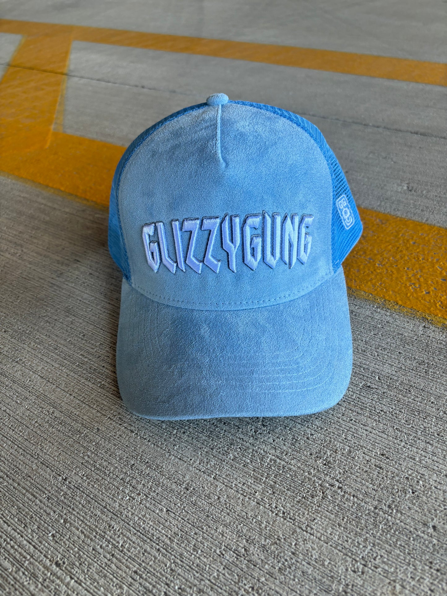 GG Suede Snapback (Light Blue)