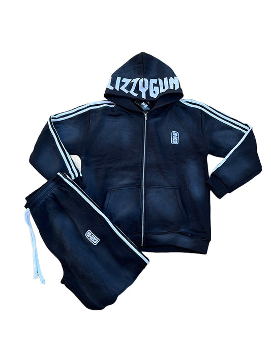 GG Faded Tracksuit (Black)