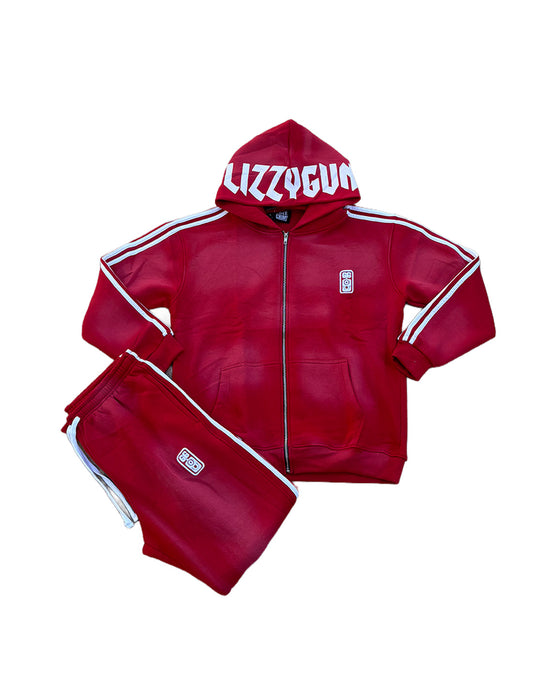GG Faded Tracksuit (Red)